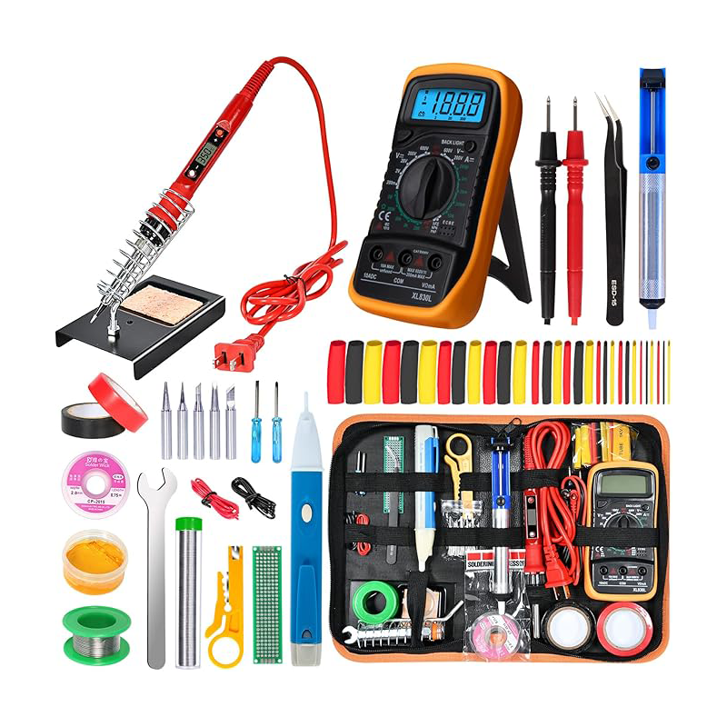 Electronics Soldering Kit with Digital Multimeter